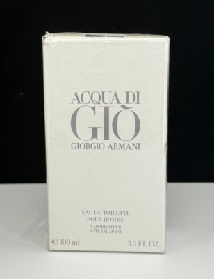 Acqua Di Gio Giorgio Armani Pour Homme Eau De Toilette 3.4 oz 2009 Edition