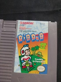 Dig Dug II 2 (Nintendo Entertainment System, NES, 1989) Authentic Tested