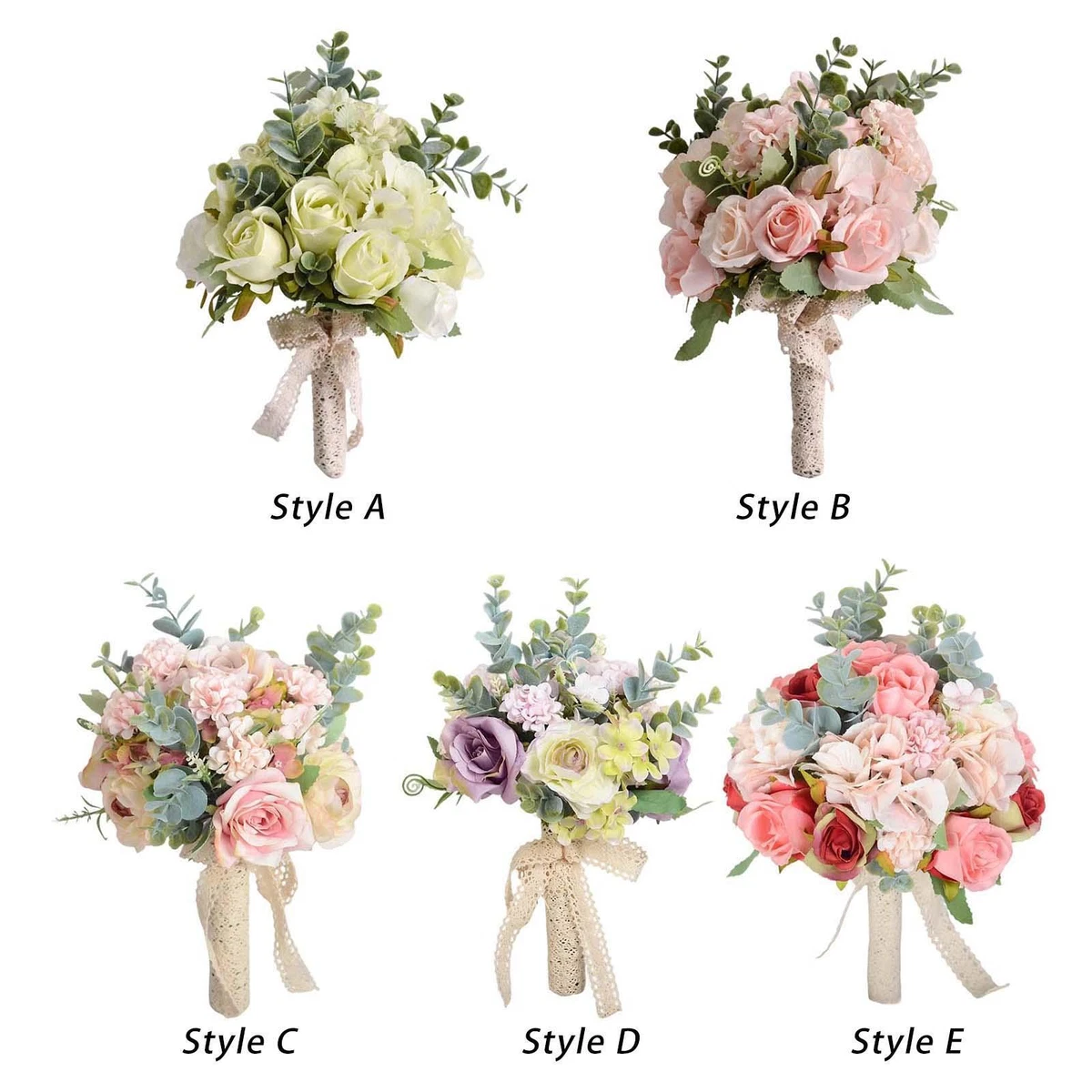 Wedding Bridal Bouquet Artificial Flowers Elegant Flower Arrangements Bridal