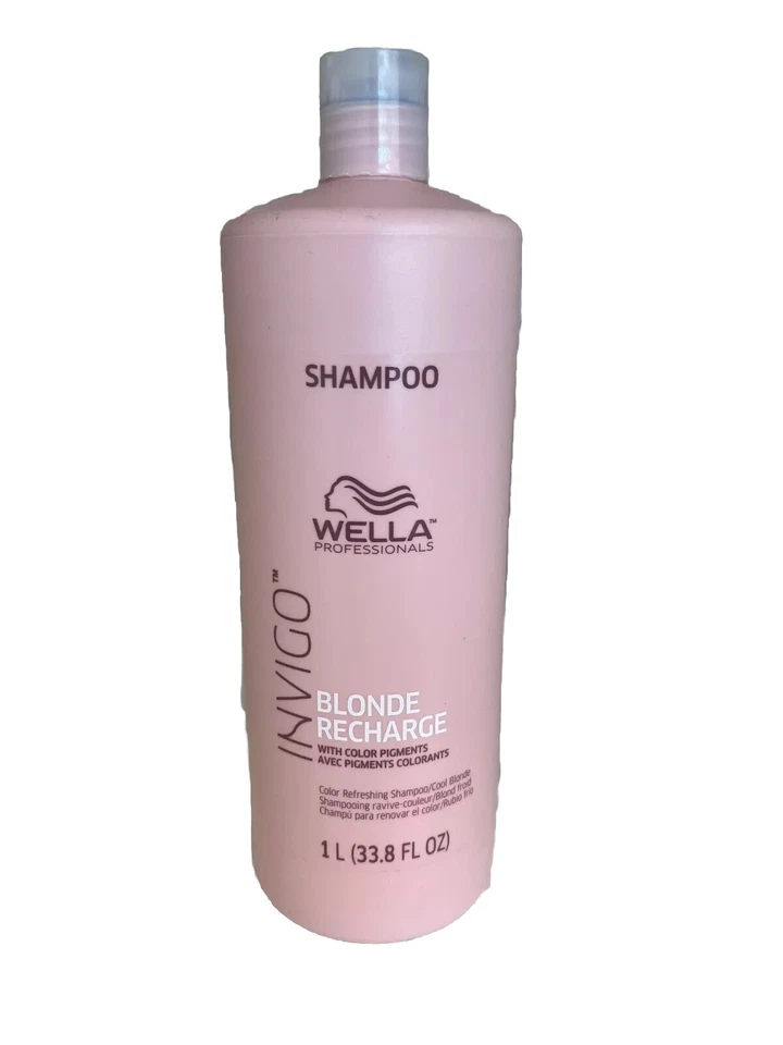 Champú refrescante de color Wella INVIGO Recharge para rubias frías 33,8 oz + regalo Foto 3 de 3