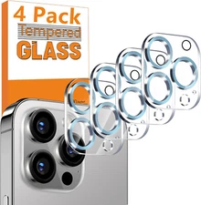 4 Pcs Tempered Glass Camera Lens Protector for iPhone 16 Pro Max/16 Plus/16 Pro