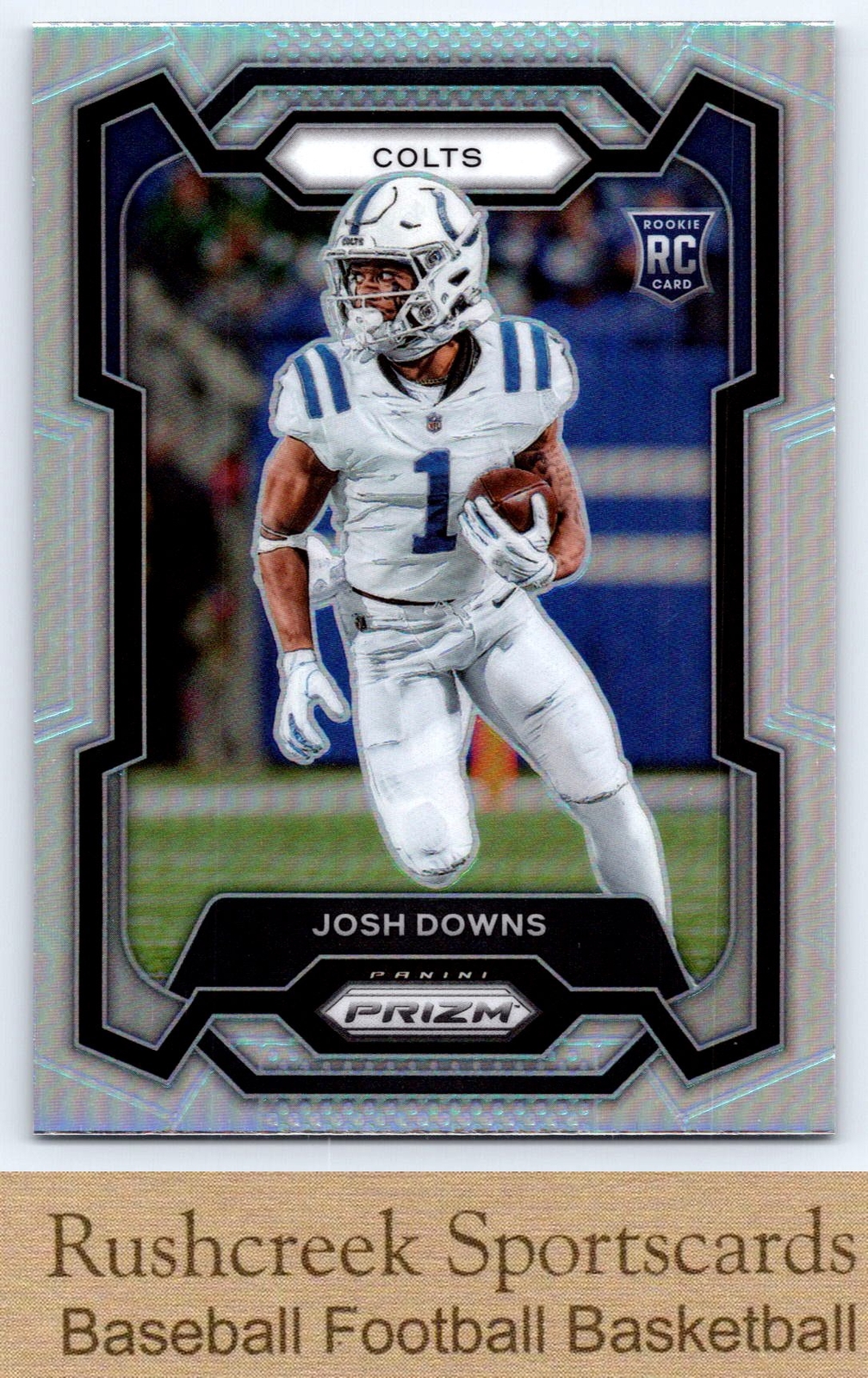 2023 Panini Prizm #345 Josh Downs Colts RC Rookie Silver