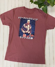 Dory Funk Jr Tee Shirt Japanese $2 Steak Pro Wrestling Podcast 2021 Short Sleeve