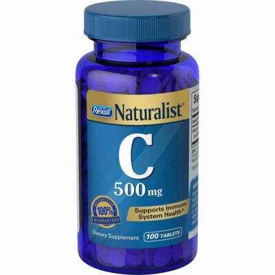 Naturalist Vitamin C 500mg Immune System Health No Gluten Supplement 100 tablet