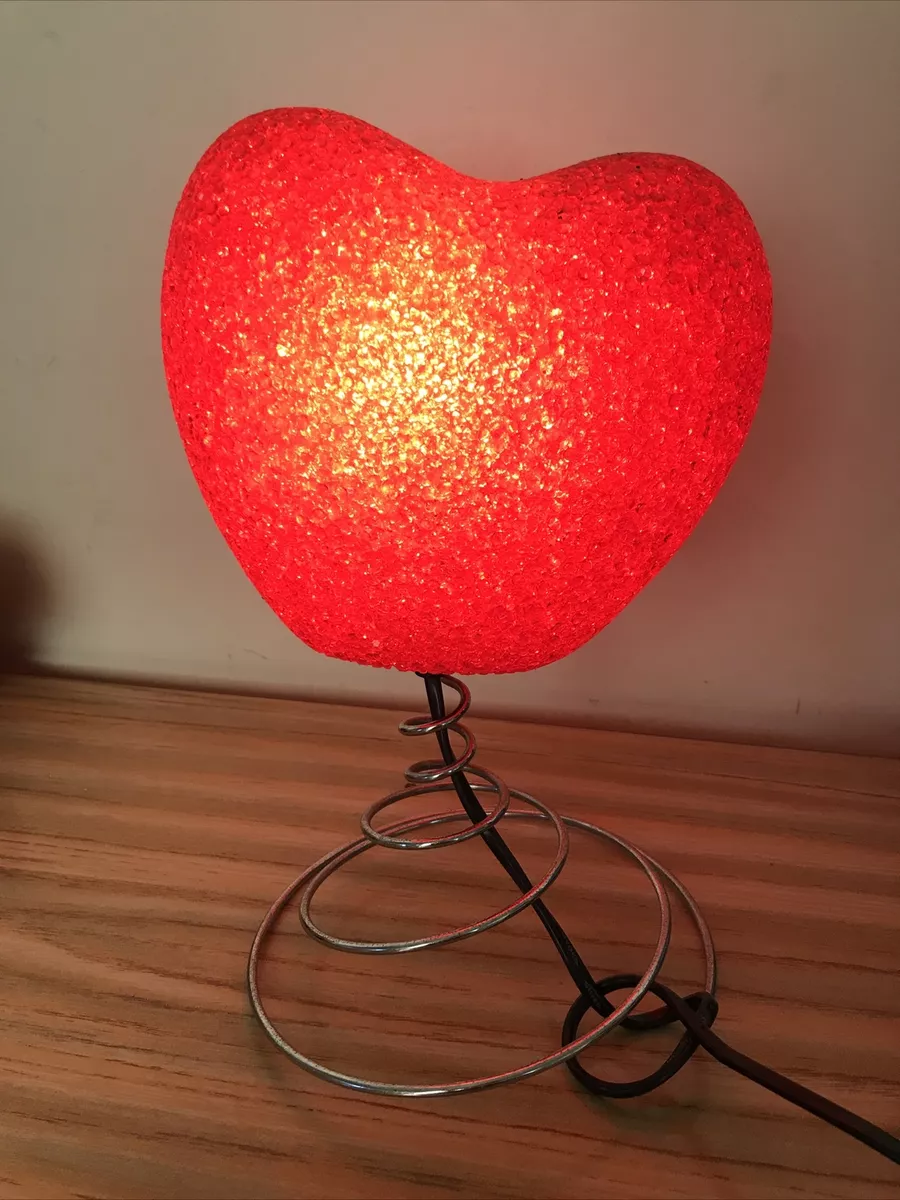 Red on sale heart lamp