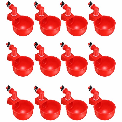 4-16pcs Automatic Chicken Water Cup Waterer Poultry Drinking Bowl Feeder Drinker - Picture 15 of 17