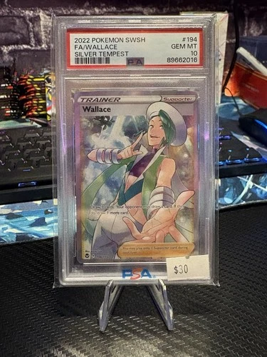 Pokemon TCG PSA 10 Wallace 194/195 Silver Tempest Full Art