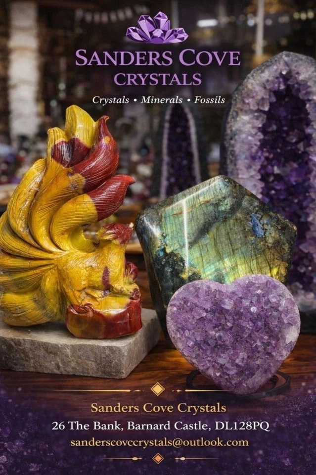 crystals in the shop