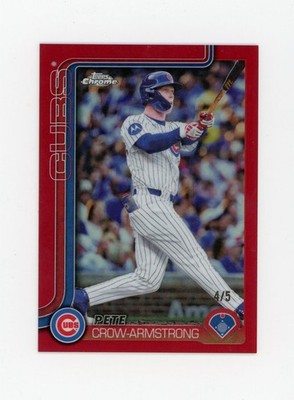 2025 Topps Chrome Pete Crow-Armstrong Red /5 #USC76