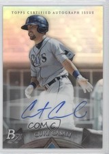 2014 Bowman Platinum Auto Prospects Curt Casali #AP-CC Auto 2d9