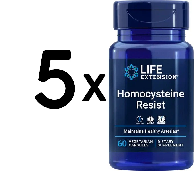 5 x Life Extension Homocysteine Resist - 60 vcaps (433,30 EUR/kg)