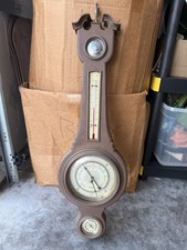 Springfield 6802 Instrument 31" Barometer Thermostat Wall Station Vintage Humid