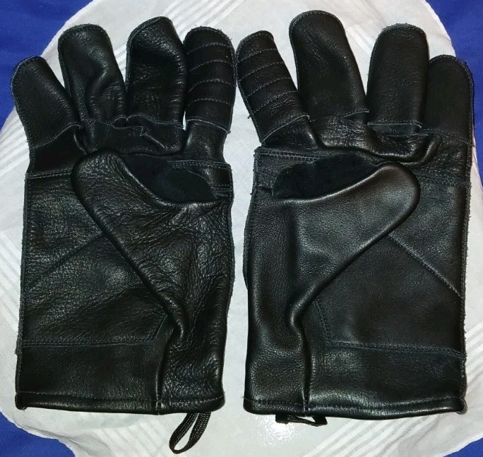 ProTech VIP LTD Size 5 Heavy Duty Black Leather Pro Tech Rappelling Gloves 