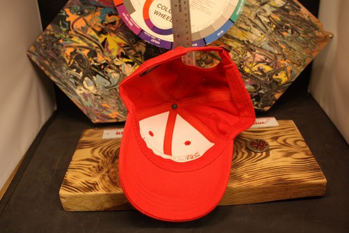 Purina Checkerboard Red Adjustable Strapback Baseball 100% Cotton - Picture 2 of 3