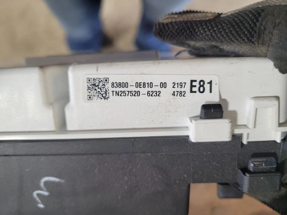 Speedometer Cluster MPH ID 83800-0E811 Fits 17-19 HIGHLANDER 2015522 Foto 3 de 3