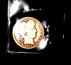 1915 BARBER SILVER QUARTER - GRADES "GOOD"