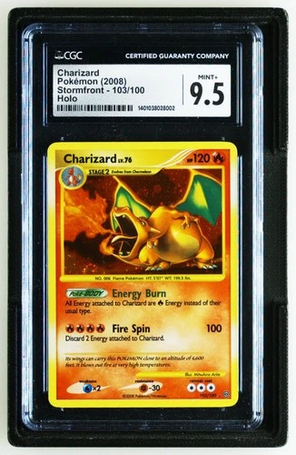 Pokemon Charizard 103/100 Diamond Pearl Stormfront Secret Rare Holo CGC 9.5