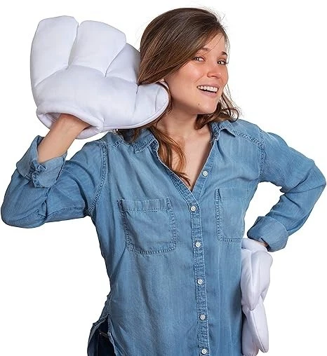 Guantes Jumbo Dibujos Animados-Gigante Blanco Felpa Manos Mickey Mouse y Disfraces! Foto 3 de 4