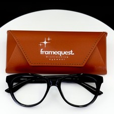 VTG OSCAR DE LA RENTA 1245CE 001 Womens Black Cat Eye Eyeglasses FRAMES ONLY