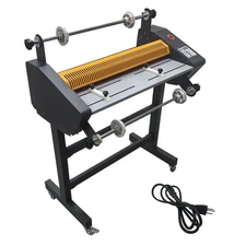 635mm/25'' Double-sided Laminating Machine 110V Cold and Heat Laminating Machine