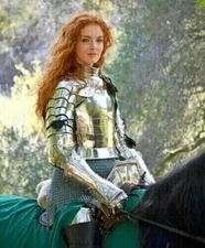 Medieval Lady Armor Female girl Suit Battle Half Body Costume Warrior knight