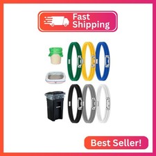 Garbage Can Rubber Bands Cord Lock Adjustable Design Trash Can Bands Fits 4-33 G