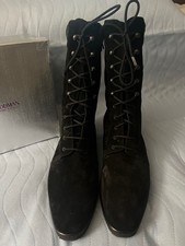 New Vintage Bottega Veneta Suede Lace Up Ankle Boot 8 M