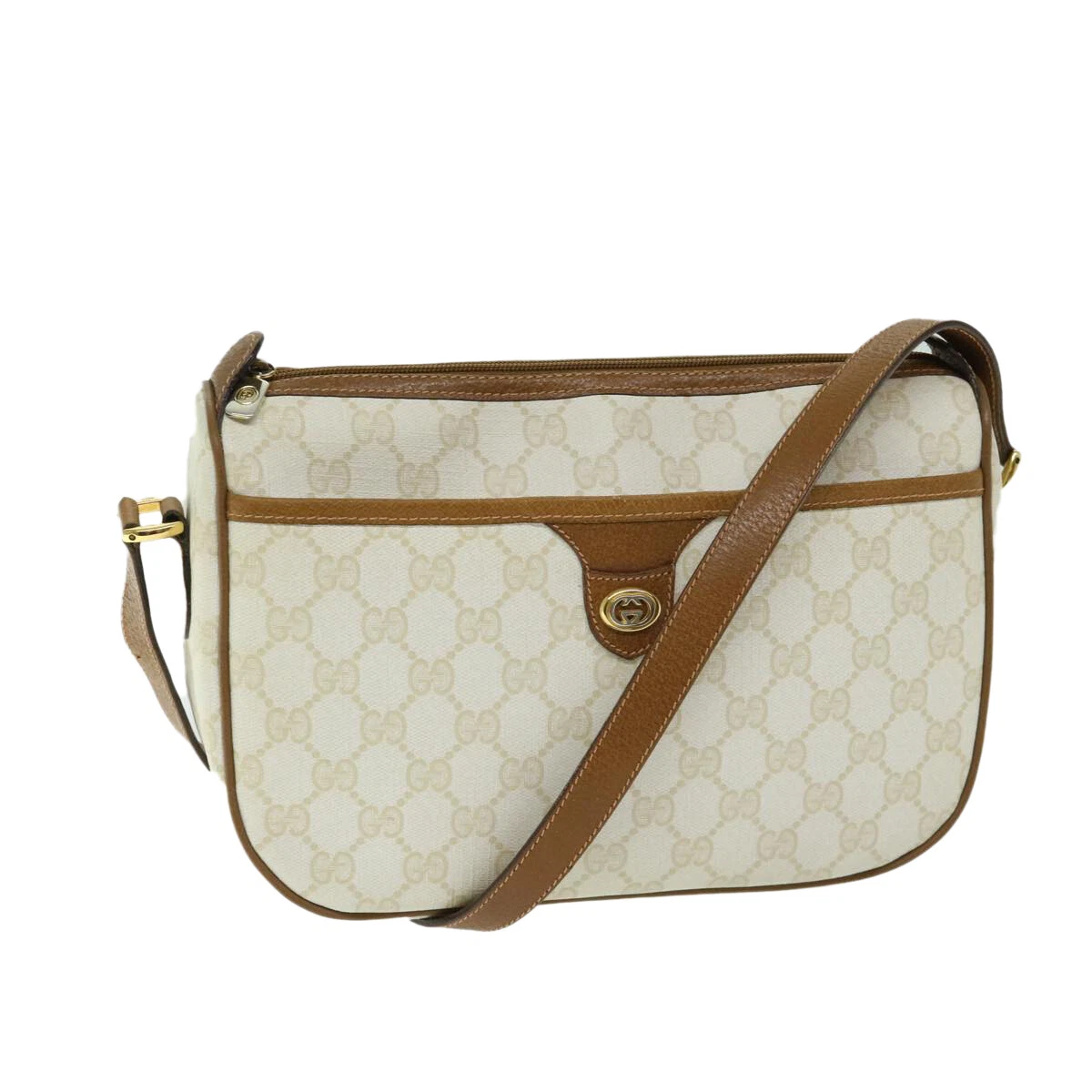 Sac à bandoulière GUCCI GG Supreme blanc 89 02 077 authentique ep3417