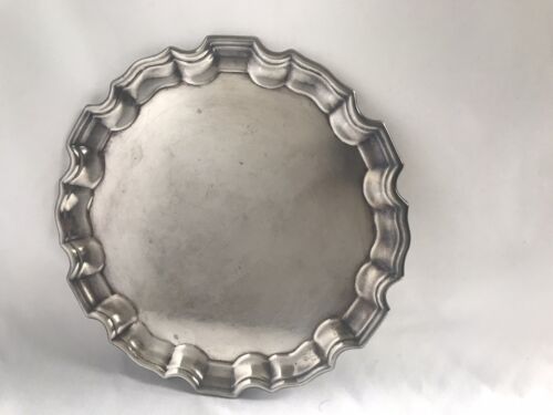 BIRKS Vintage Sterling Silver Serving Tray Plate Platter 250 Grams Signed - Picture 1 of 12