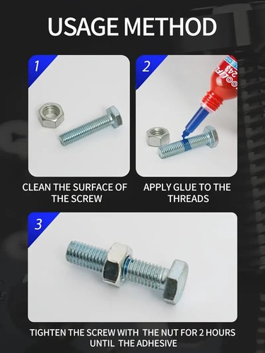 10ml Thread Locker Anaerobic Screw Glue Strong Anti-slip Fastening Threadlocker - Picture 8 of 11
