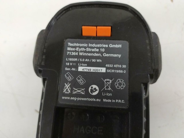 L1850r aeg аккумулятор