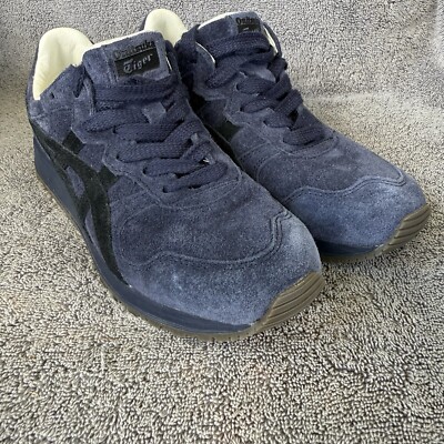 Onitsuka Tiger Running Shoes Blue Suede Alliance A40 1183C382 US Size 5 Sneakers