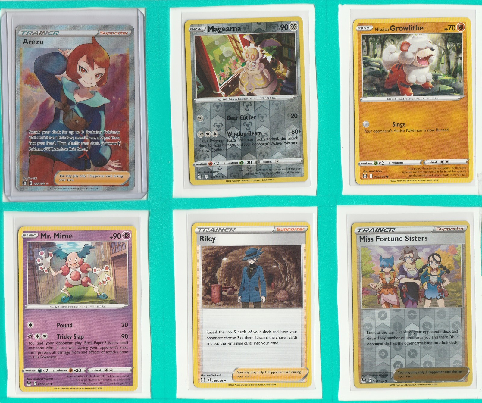 2022 Pokemon Card Lost Origin Mr. Mime 67/196