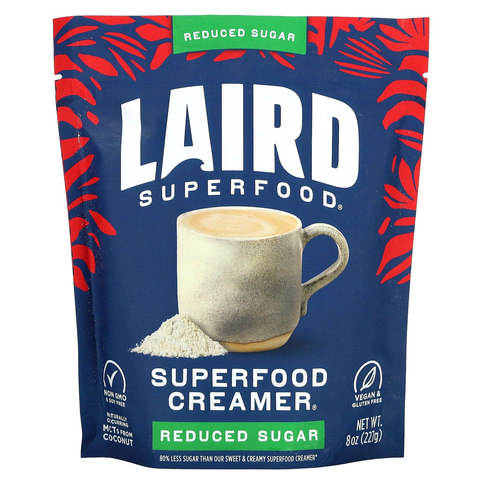 Laird Superfood Superfood Creamer Unsweetened 8 oz 227 g Dairy-Free,