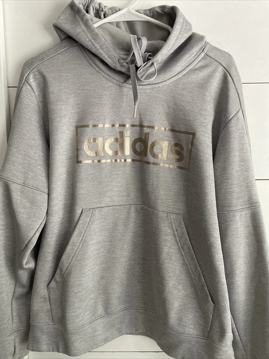 Gold and grey store adidas hoodie