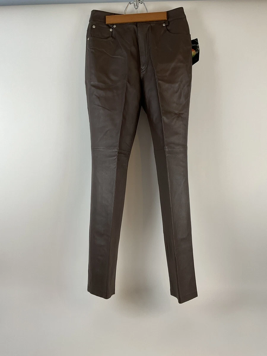 Leather trousers size 8 discount