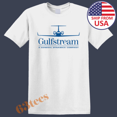 Gulfstream Jet Plane Aircraft Men's White Size S to 3XL