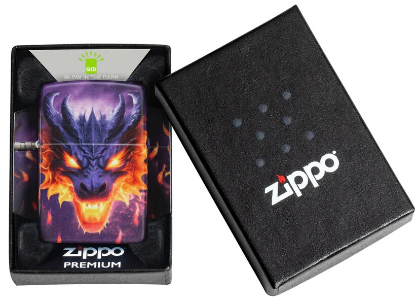 Zippo 46251, Glowing Dragon, 540 Color Process-2 Sided, Glow in