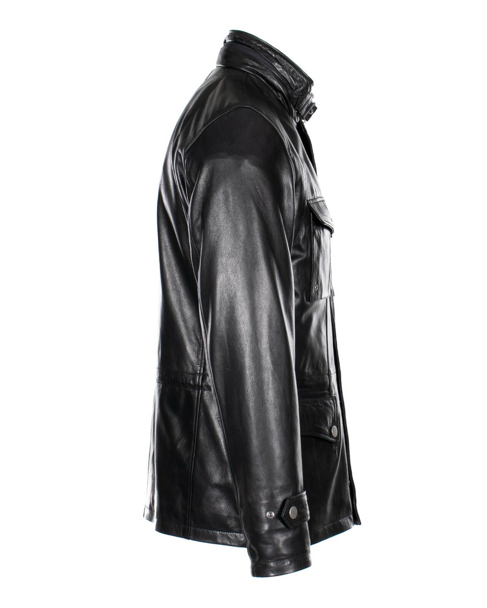 Seta Pelle 2134 Echt Leder Lederjacke Lammnappa Jacke Kapuze 