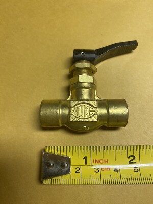 1/8'' HOKE FEMALE IPS SCREW VALVE BRASS  Quick Open & Close PLUMBING FITTING NOS