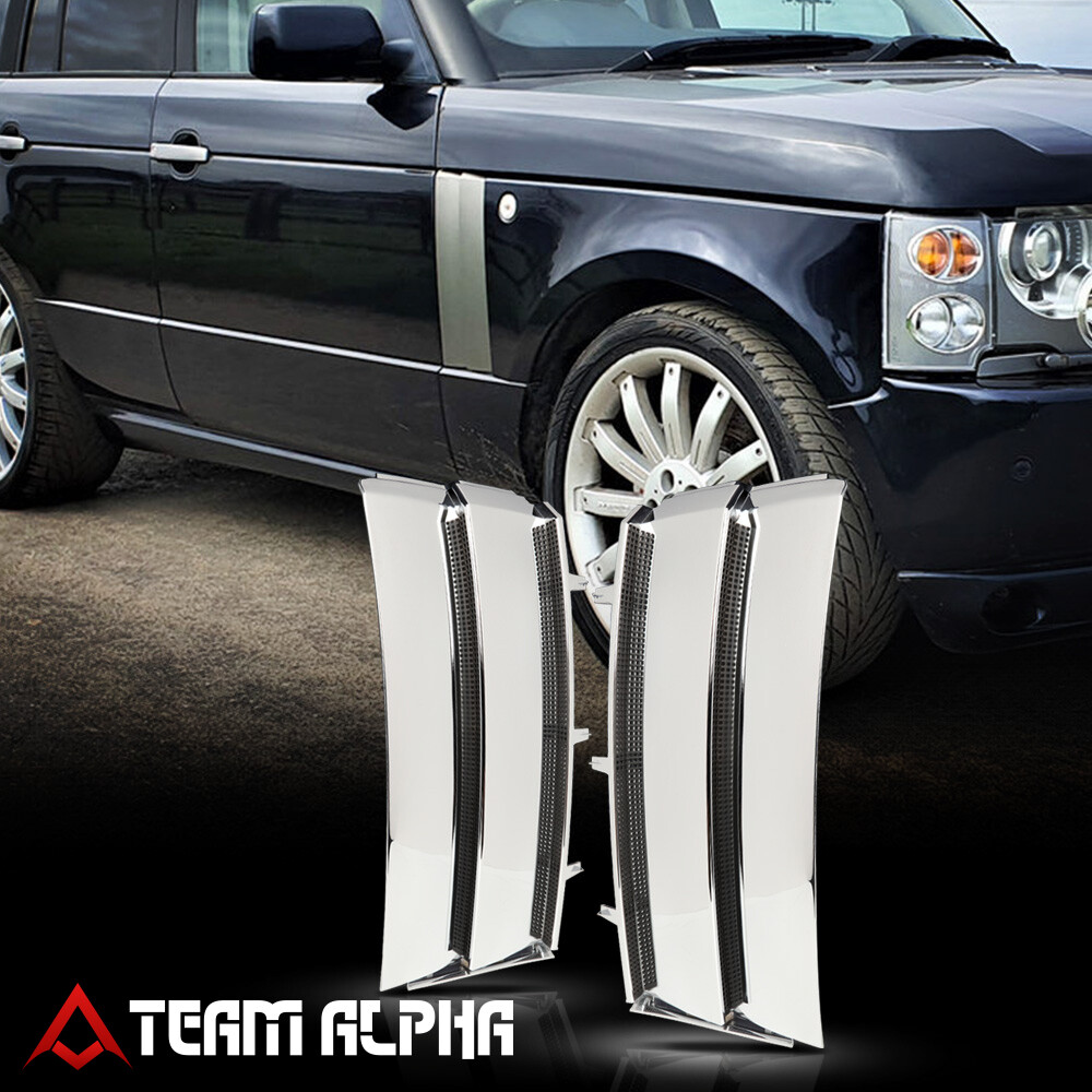 Buy FOR 06-09 RANGE ROVER HSE L322 CHROME BUMPER HOOD BLACK SQUARE SPORT GRILL COVER In Rowland - Foto 7