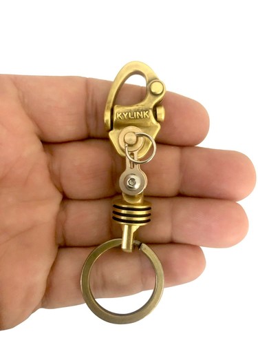 Kylink Messing Mini Karabiner Auto EDC Schlüsselanhänger Schlüsselring Clip - Bild 4 von 7