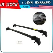 For Jeep Compass 2011-2016 Rubber Roof Rack Cross Bars cargo Luggage Black