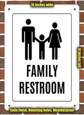 Metal Sign - Family Restroom