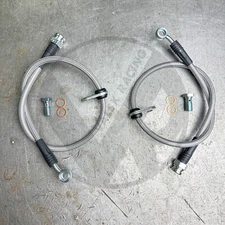 Stainless Steel  Braided Front Brake Lines Upgrade Kit For 17-20 Honda Civic Si