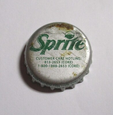 SPRITE Soda Bottle Cap Crown Silver PHILIPPINES Coca-Cola Asia 2006 Metal Rare