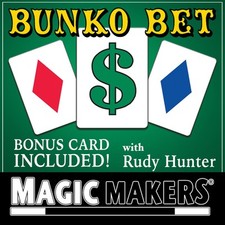 BUNKO BET BY RUDY HUNTER DVD WITH SPECIAL CARDS PACKET TRICK MAGIC MAKER