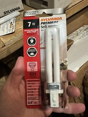 Sylvania 7W Premium Soft White G23 2-pin base 400 lumens
