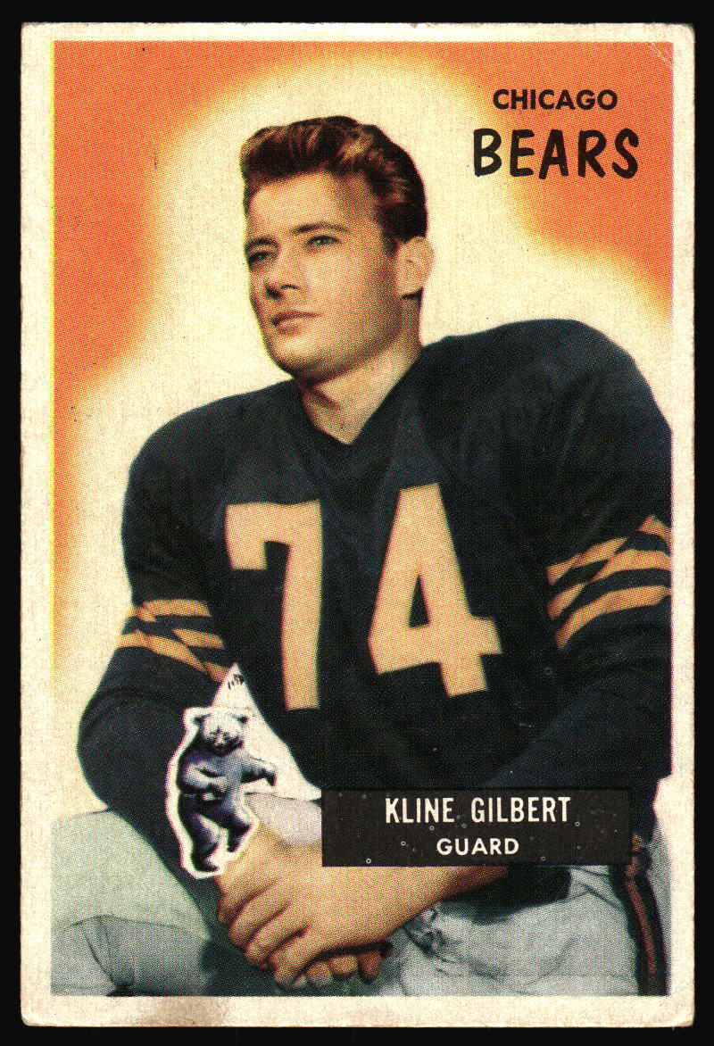 1955 Bowman Kline Gilbert    #49 Chicago Bears L2