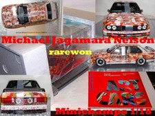 ART CAR BMW E30 M3 Gr A by Michael Jagamara Nelson MUSEUM ED DLR 1/18 Minichamps